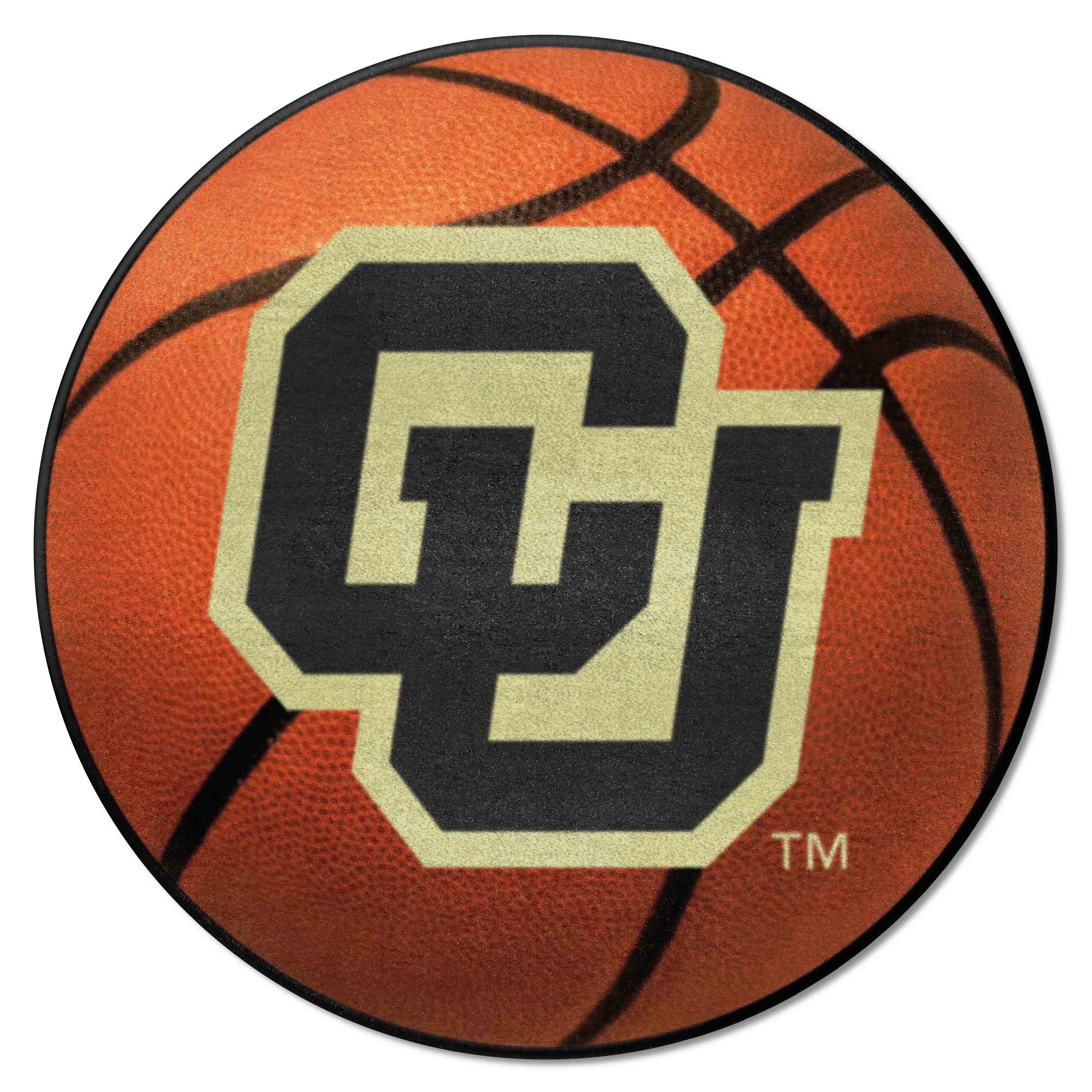 Colorado Buffaloes Soccer Ball Rug - 27in. Diameter