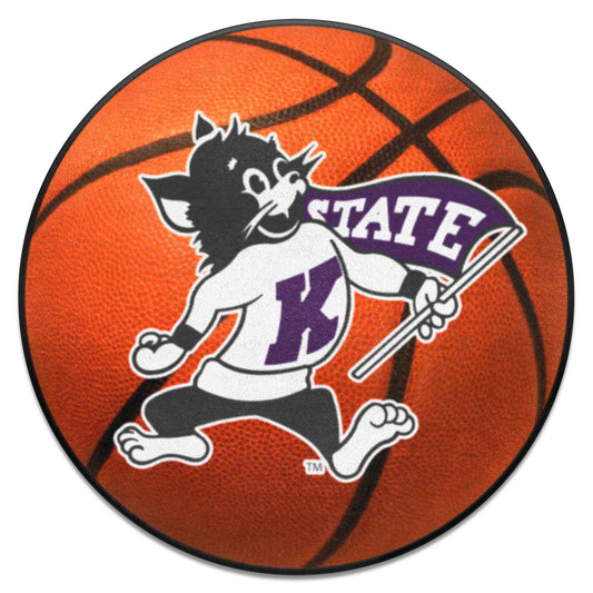 Kansas State Wildcats Basketball Rug - 27in. Diameter