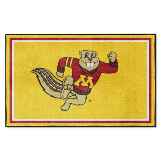 Minnesota Golden Gophers 4ft. x 6ft. Plush Area Rug