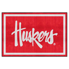 Nebraska Cornhuskers 5ft. x 8 ft. Plush Area Rug - Nebraska