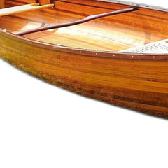 35.5" X 216" X 27" Wooden Canoe - Homeroots