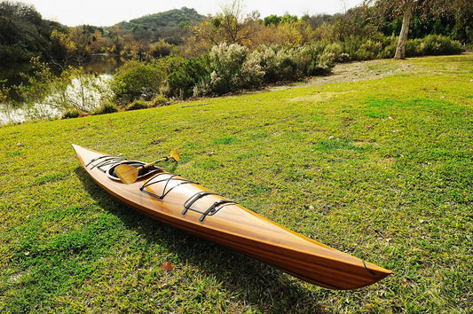 24" X 177" X 13.5" Wooden Kayak