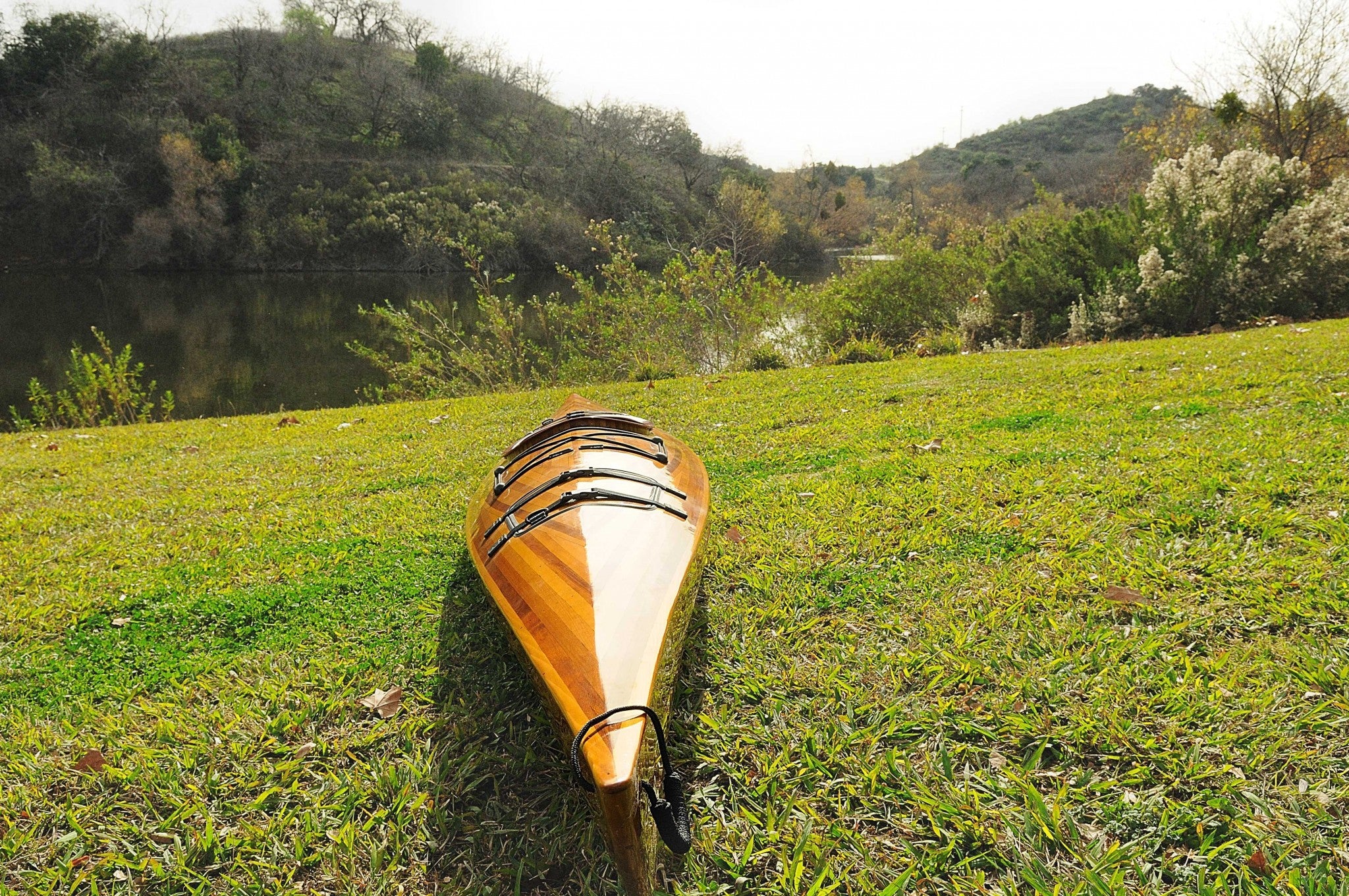 24" X 177" X 13.5" Wooden Kayak