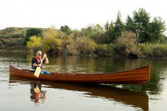 31.5" X 187.5" X 24" Wooden Canoe With Ribs