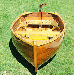 51" X 118.5" X 27.75" Little Bear Wooden Dinghy - Homeroots