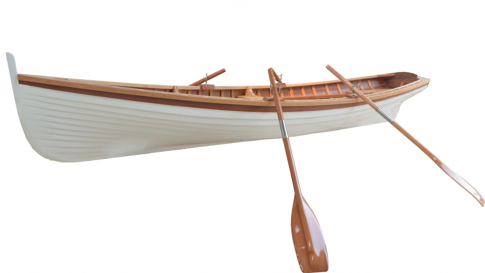 41" X 147.5" X 27.5" Clinker Built Whitehall Row Boat - Homeroots