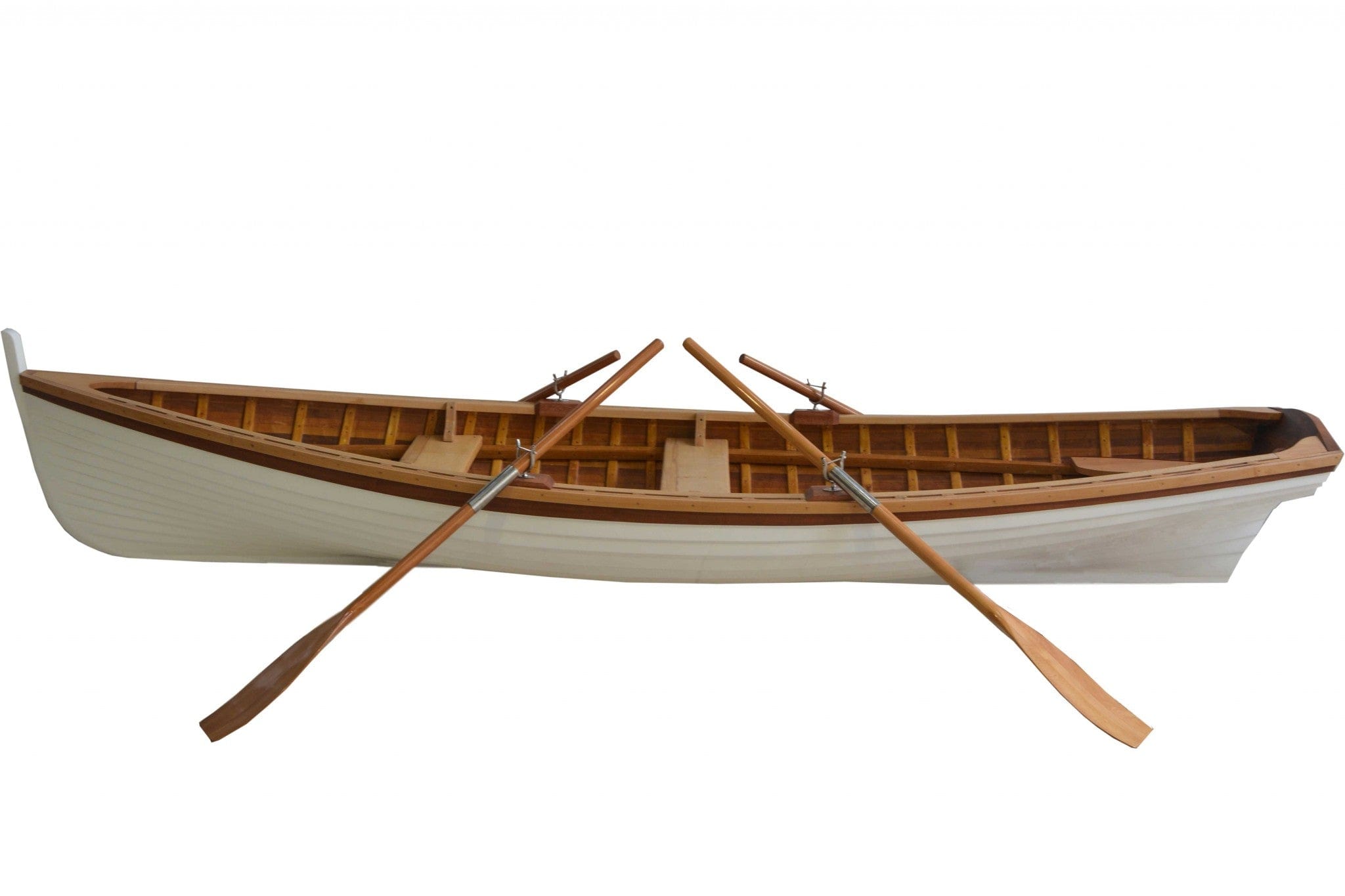 41" X 147.5" X 27.5" Clinker Built Whitehall Row Boat - Homeroots