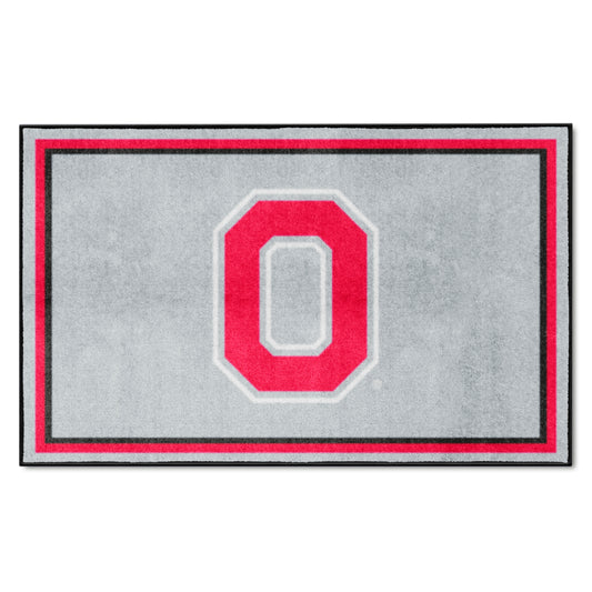 Ohio State Buckeyes 4ft. x 6ft. Plush Area Rug