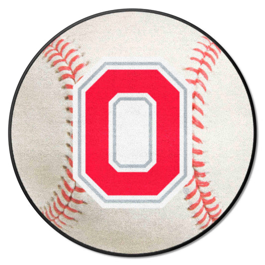 Ohio State Buckeyes Baseball Rug - 27in. Diameter