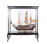 23" Dark Brown Glass Standard Display Stand