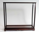 40" Dark Brown Solid Wood Frame Display Stand - Homeroots