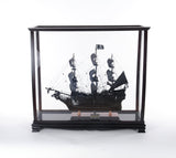 34" Black Glass Standard Display Stand - Homeroots