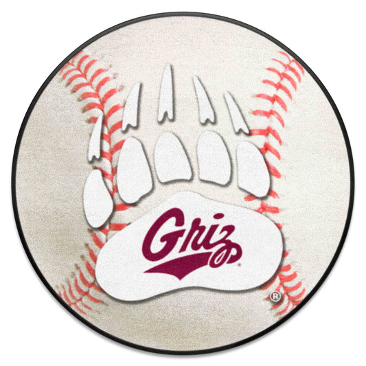 Montana Grizzlies Baseball Rug - 27in. Diameter