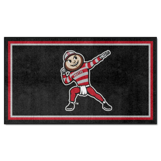 Ohio State Buckeyes 3ft. x 5ft. Plush Area Rug