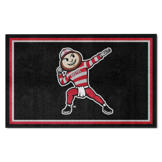 Ohio State Buckeyes 4ft. x 6ft. Plush Area Rug