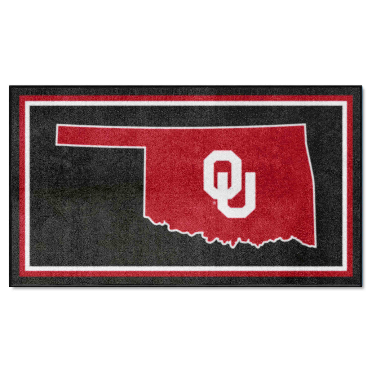 Oklahoma Sooners 3ft. x 5ft. Plush Area Rug