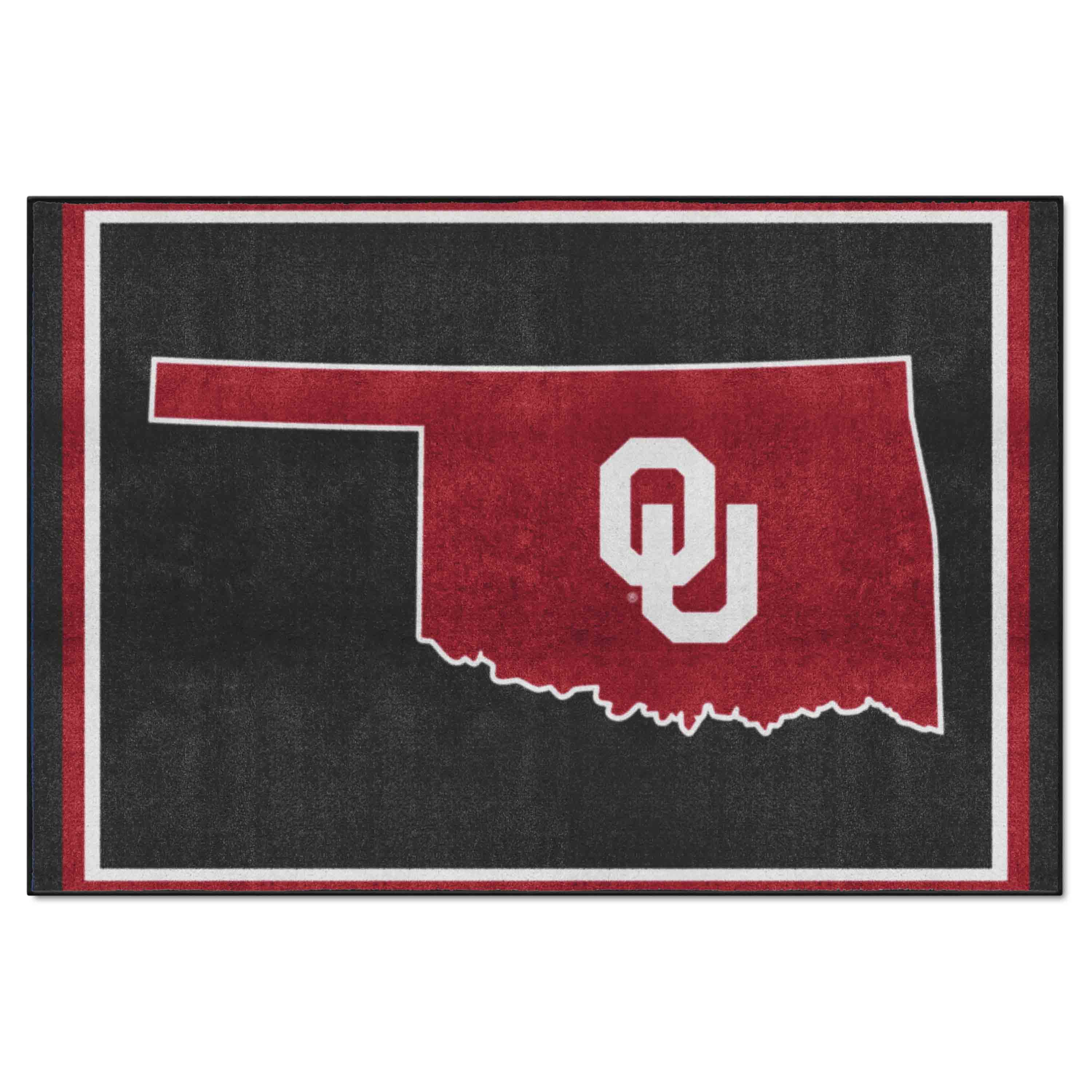 Oklahoma Sooners 5ft. x 8 ft. Plush Area Rug