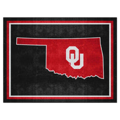 Oklahoma Sooners 8ft. x 10 ft. Plush Area Rug - Oklahoma