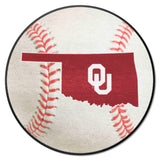 Oklahoma Sooners Baseball Rug - 27in. Diameter