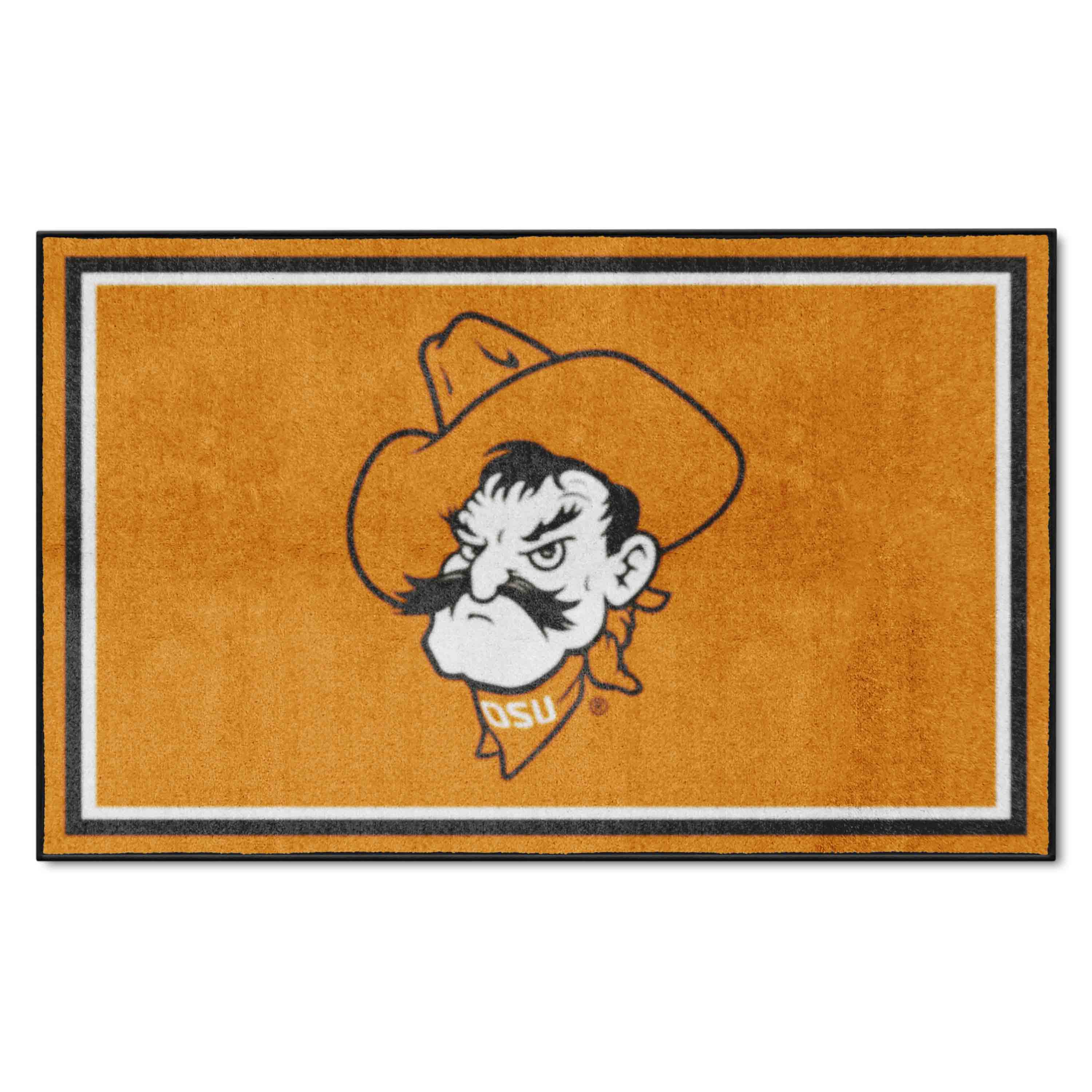 Oklahoma State Cowboys 4ft. x 6ft. Plush Area Rug - Oklahoma State