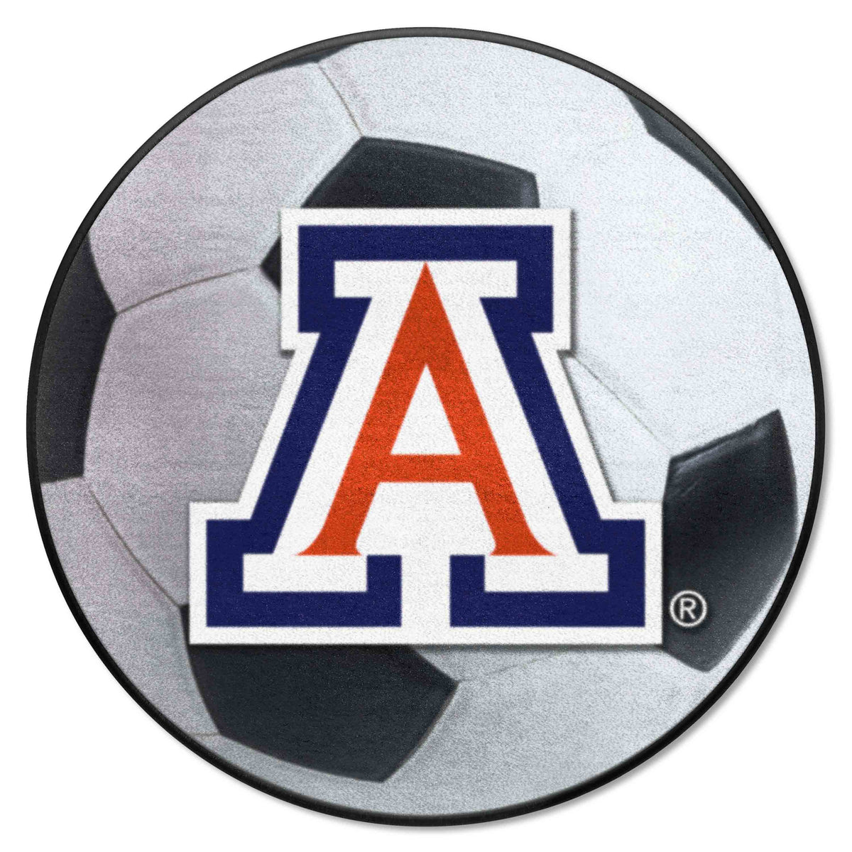 Arizona Wildcats Soccer Ball Rug - 27in. Diameter