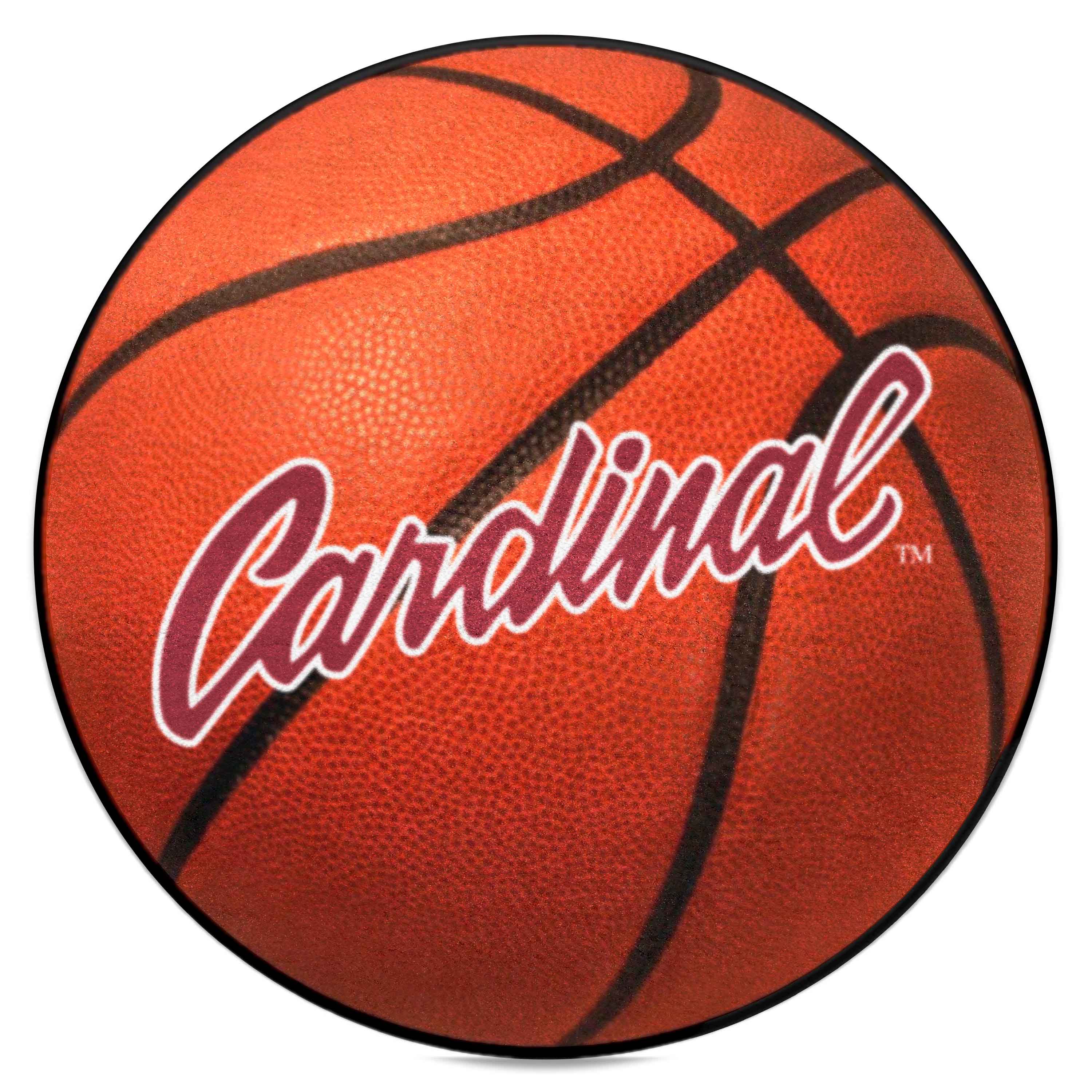 Stanford Cardinal Basketball Rug - 27in. Diameter