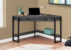 42" Black Corner Computer Desk - Homeroots