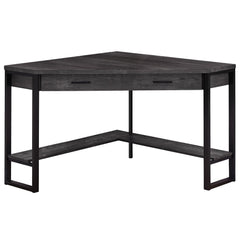 42" Black Corner Computer Desk - Homeroots