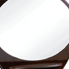 39" Brown Oval Framed Dresser Mirror - Homeroots