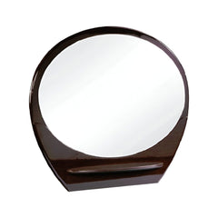 39" Brown Oval Framed Dresser Mirror - Homeroots