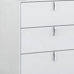 62" X 19" X 30" White  Dresser