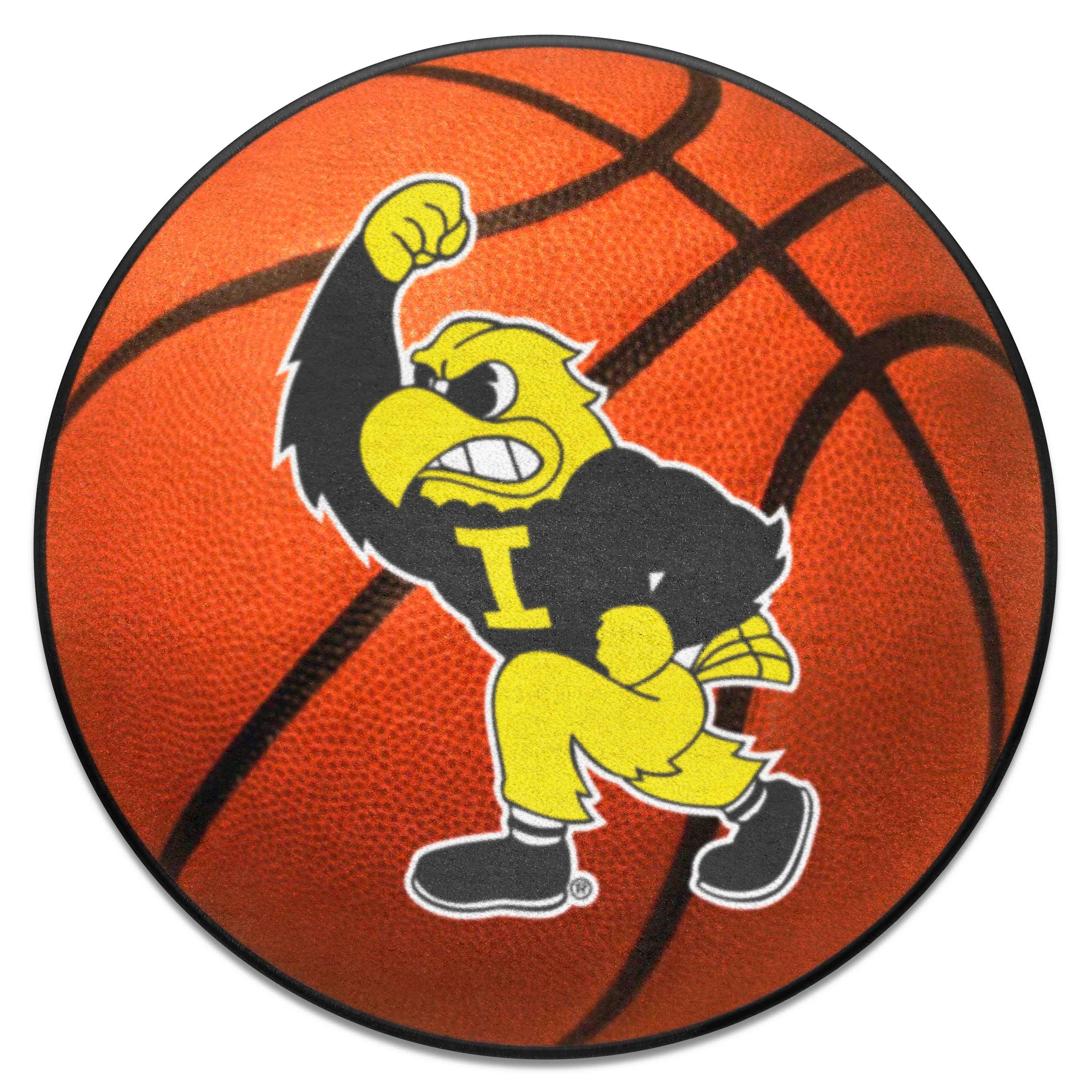 Iowa Hawkeyes Basketball Rug - 27in. Diameter