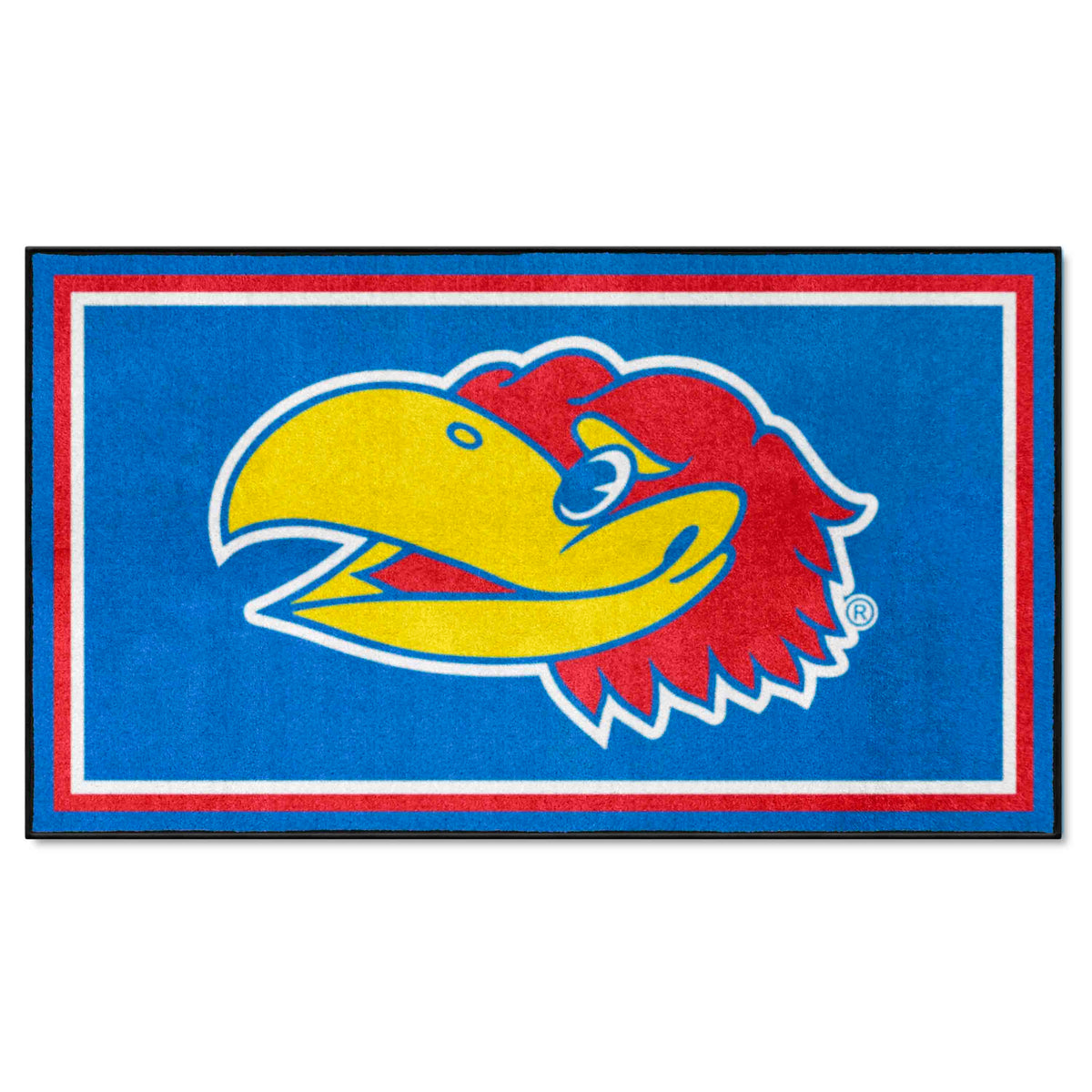 Kansas Jayhawks 3ft. x 5ft. Plush Area Rug