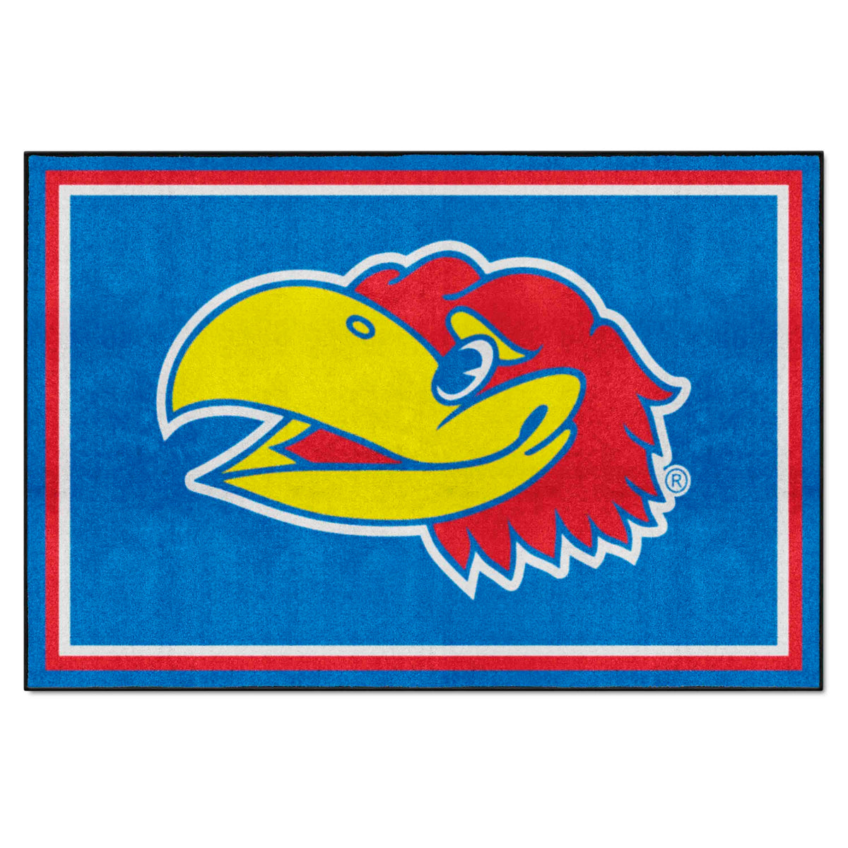 Kansas Jayhawks 5ft. x 8 ft. Plush Area Rug