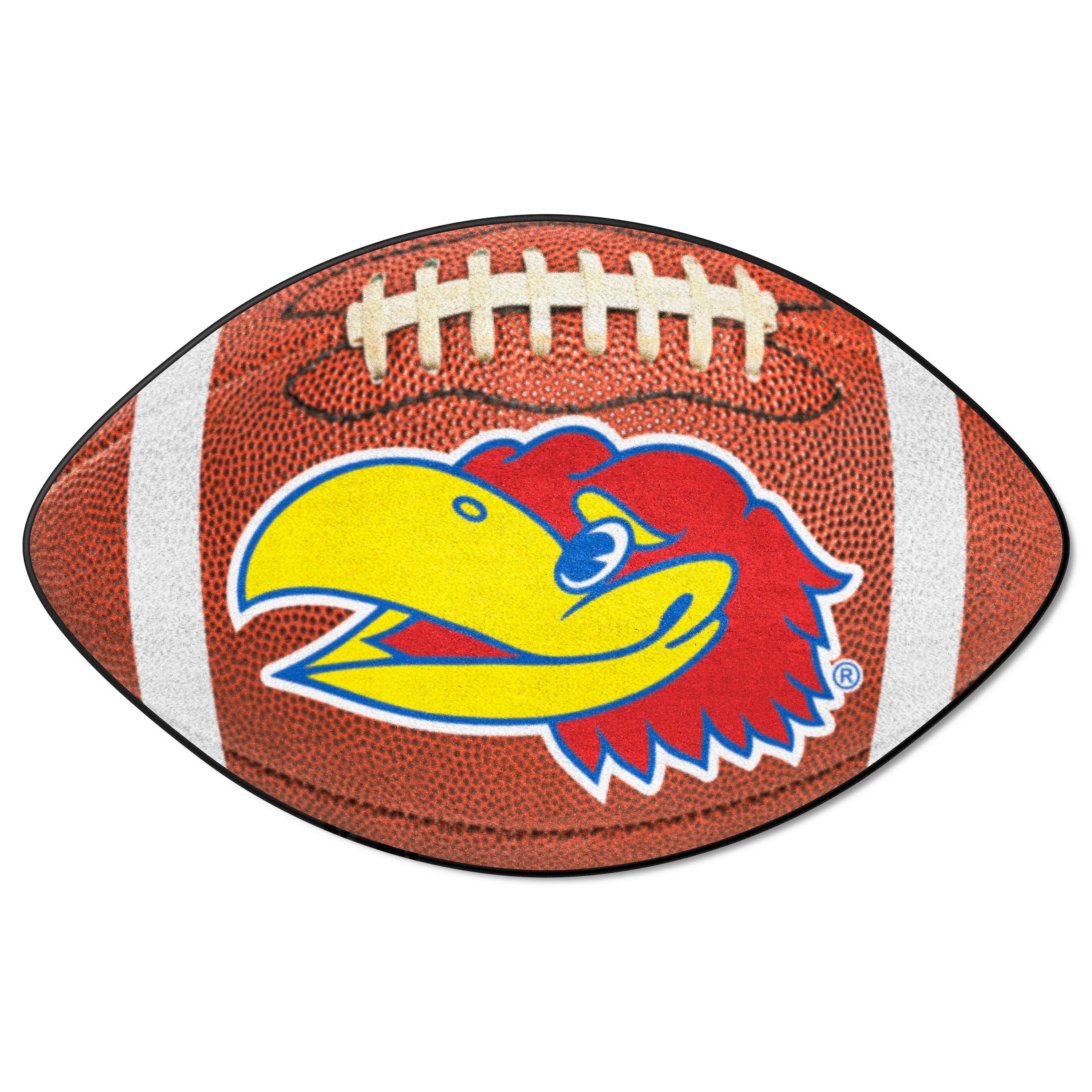 Kansas Jayhawks Football Rug - 20.5in. x 32.5in.