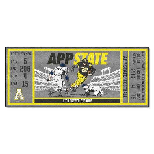 Appalachian State Mountaineers Ticket Runner Rug - 30in. x 72in.