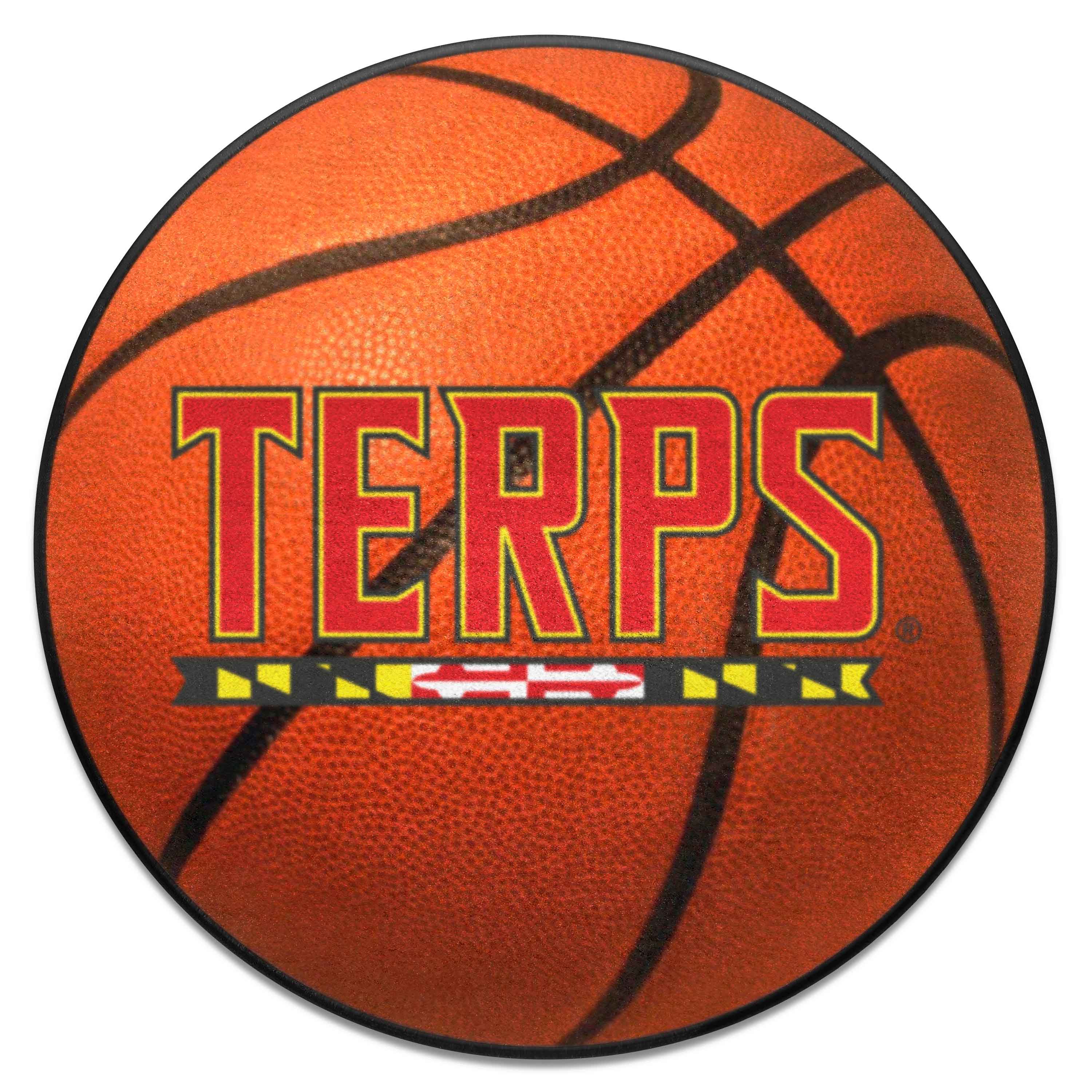 Maryland Terrapins Basketball Rug - 27in. Diameter