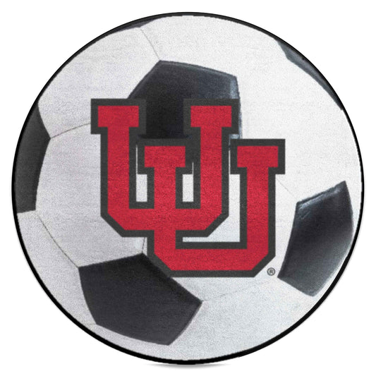 Utah Utes Soccer Ball Rug - 27in. Diameter