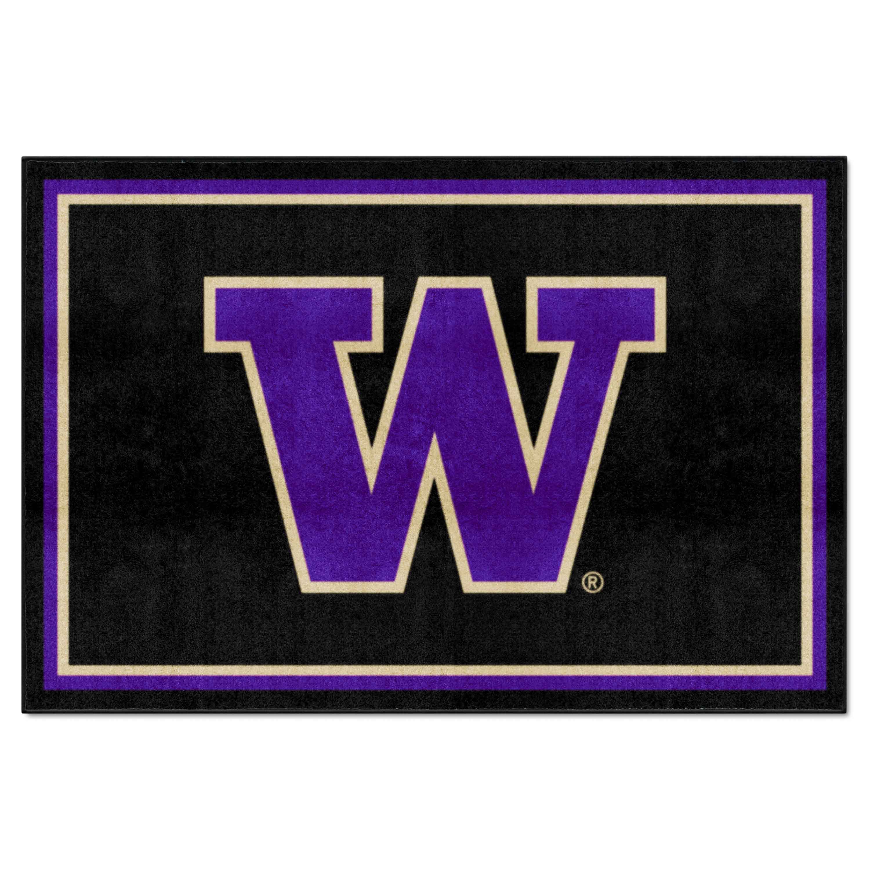 Washington Huskies 5ft. x 8 ft. Plush Area Rug