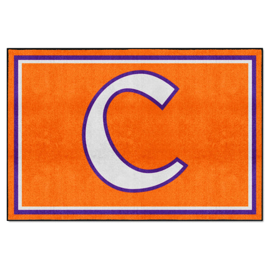 Clemson Tigers 5ft. x 8 ft. Plush Area Rug