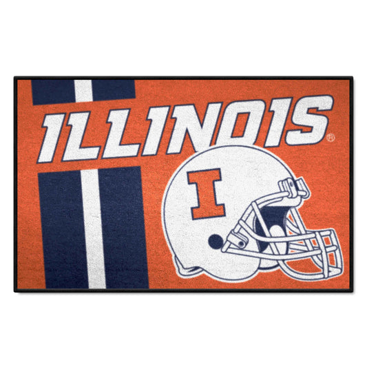 Illinois Illini Starter Mat Accent Rug - 19in. x 30in.