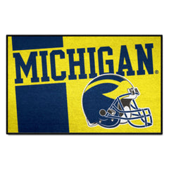 Michigan Wolverines Starter Mat Accent Rug - 19in. x 30in., Uniform Design