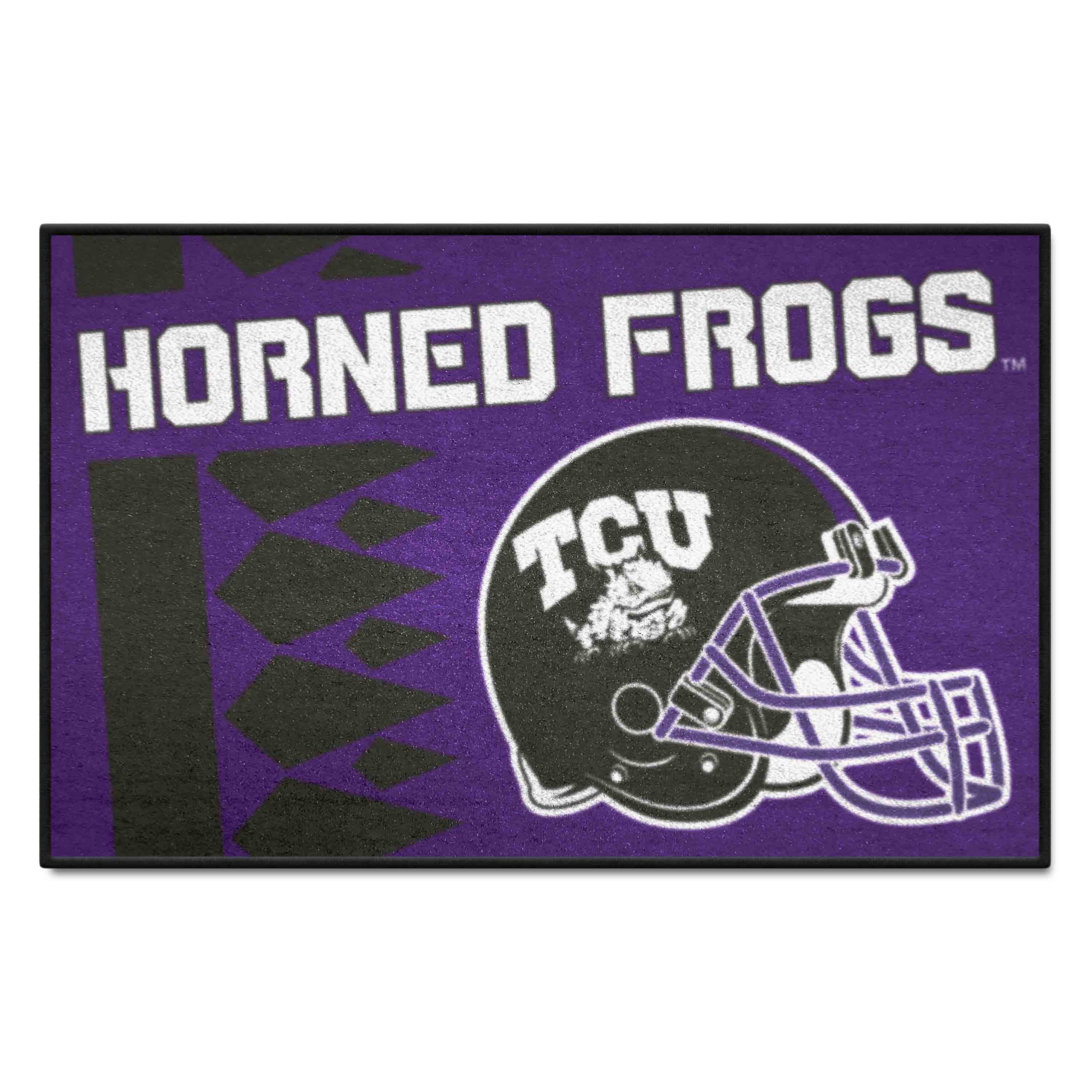 TCU Horned Frogs Starter Mat Accent Rug - 19in. x 30in., Uniform Design