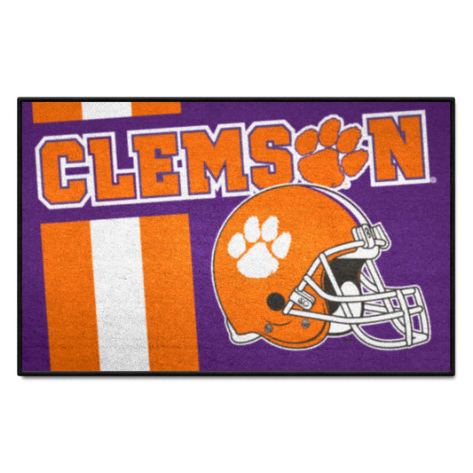 Clemson Tigers Starter Mat Accent Rug - 19in. x 30in., Uniform Design - Clemson