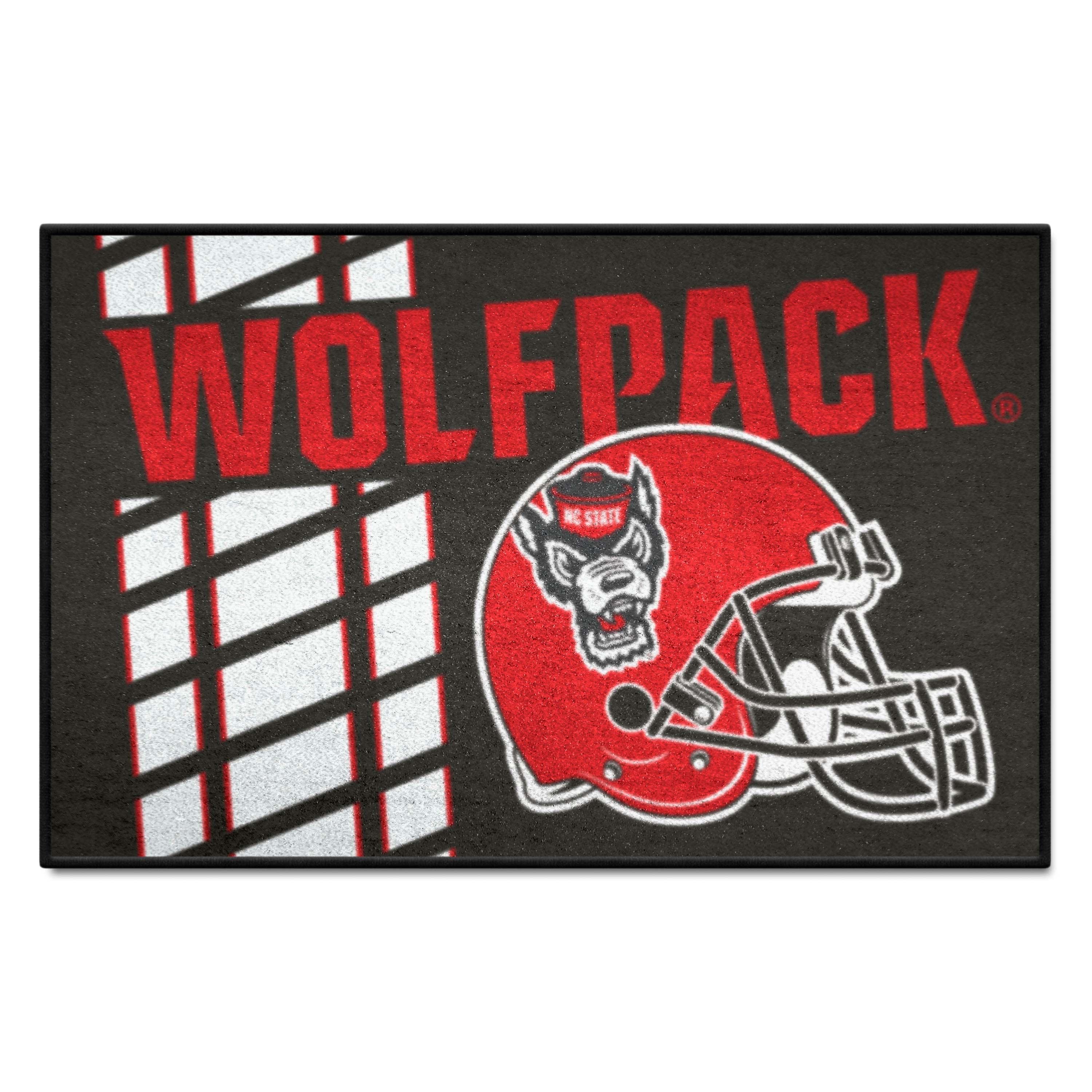 NC State Wolfpack Starter Mat Accent Rug - 19in. x 30in., Uniform Design - NC State