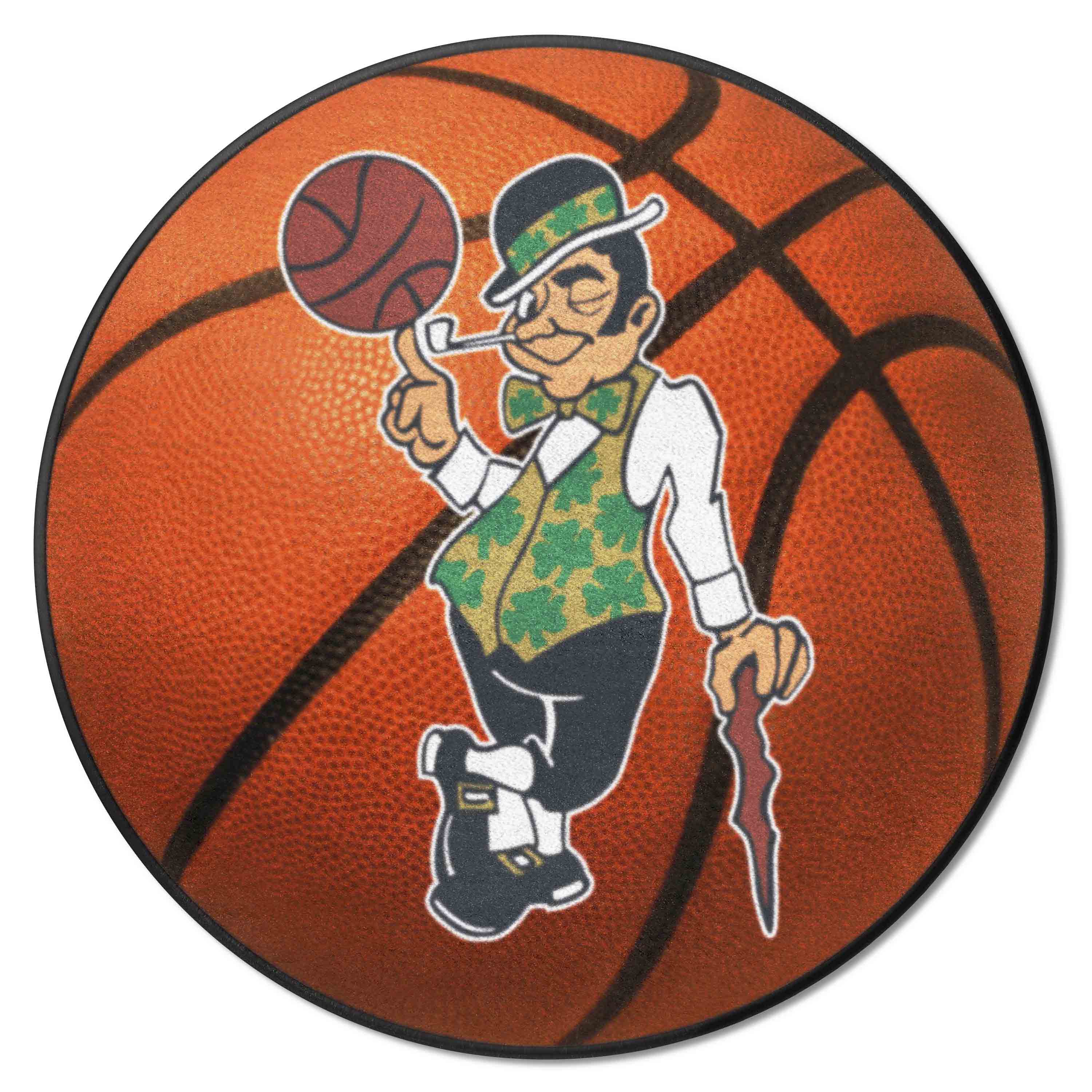 Boston Celtics Basketball Rug - 27in. Diameter