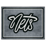 Brooklyn Nets 8ft. x 10 ft. Plush Area Rug - Brooklyn Nets