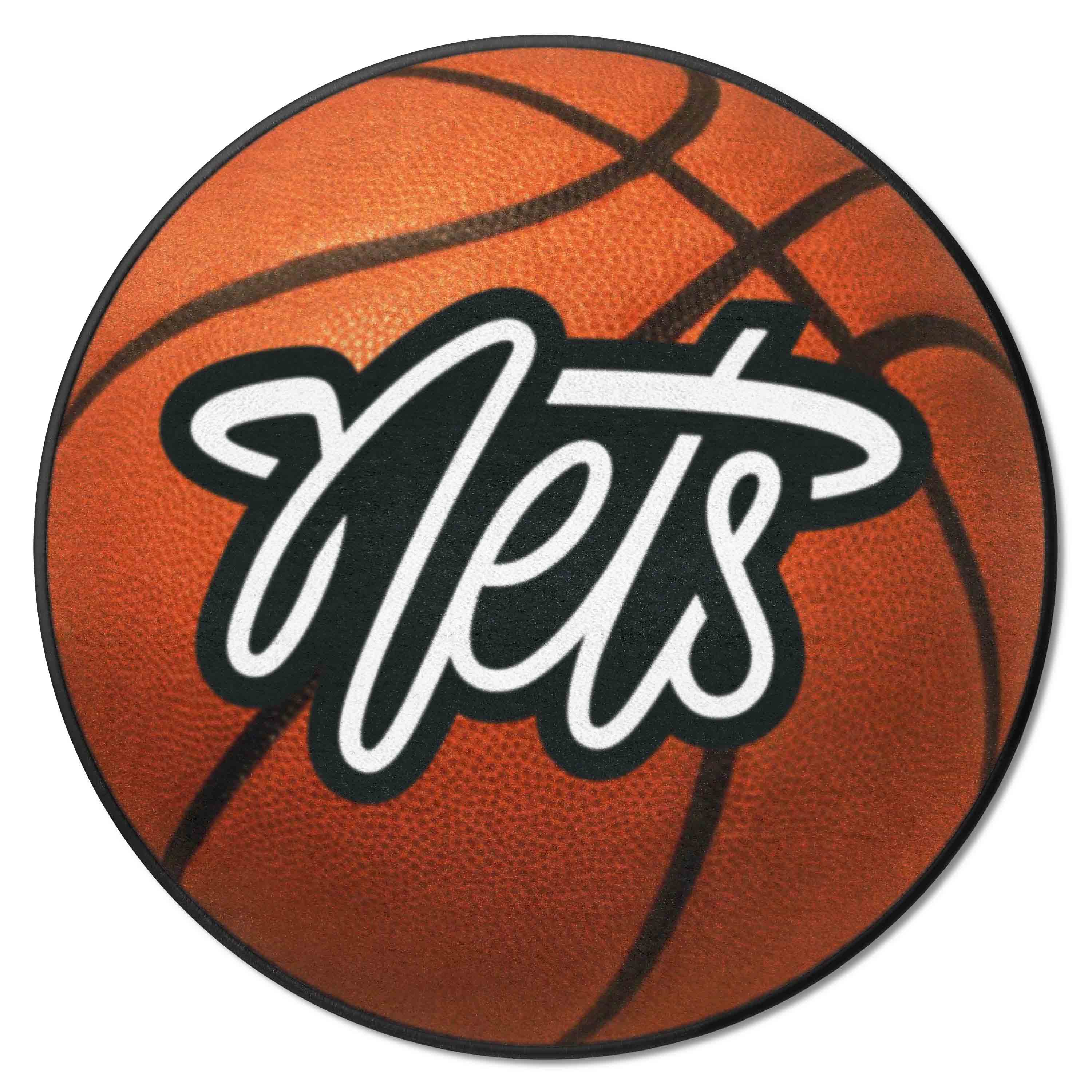 Brooklyn Nets Basketball Rug - 27in. Diameter