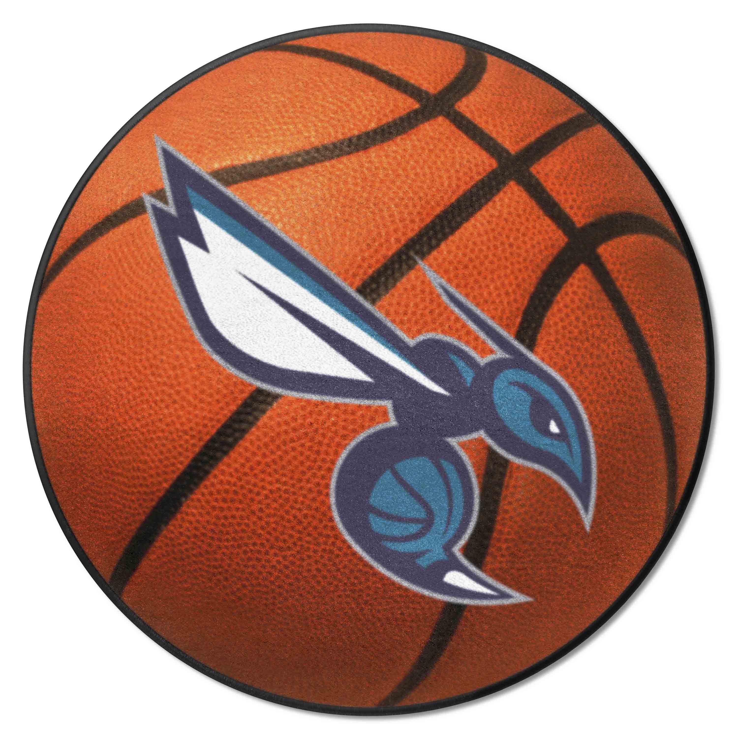 Charlotte Hornets Basketball Rug - 27in. Diameter - Charlotte Hornets