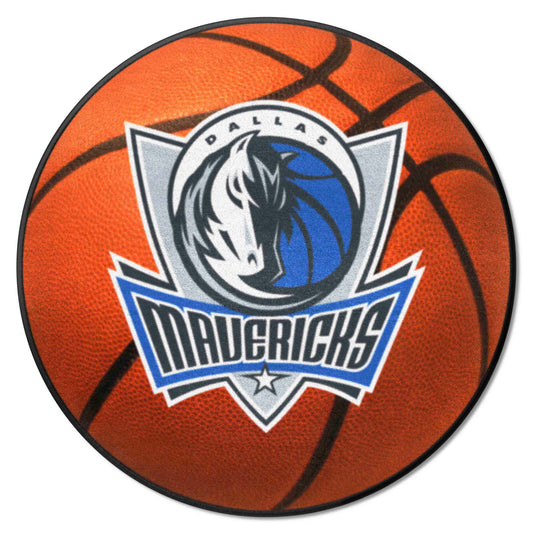 Dallas Mavericks Basketball Rug - 27in. Diameter - Dallas Mavericks